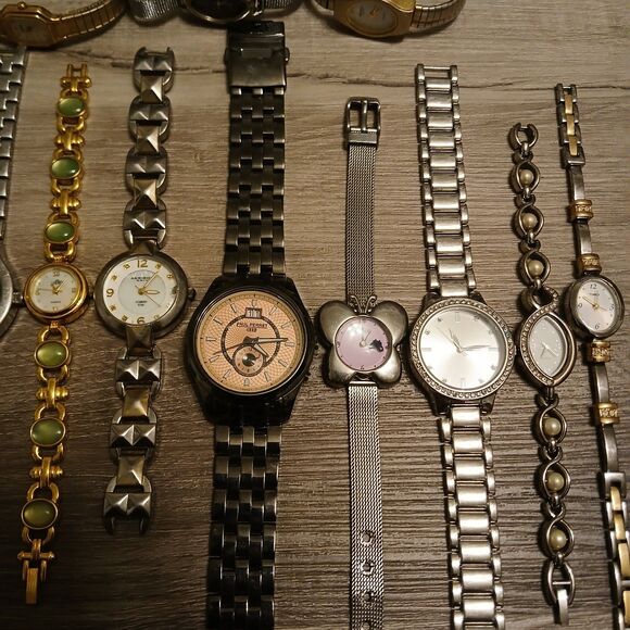 Lot 35+ Watches Parts/Repair ALL Metal Timex Citizen Casio Fossil Pulsar Bulova main image 5